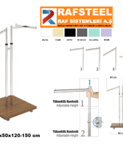 T ASKILIK STAND RONDO YUVARLAK PROFİL BAZALI RAFSTEEL RS869391ERA107