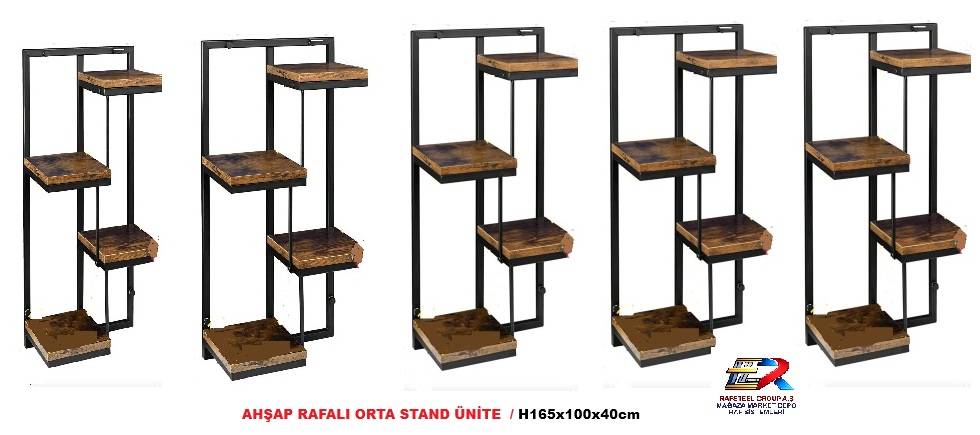 AHŞAP RAFLI PROFİL ORTA STAND RAFSTEEL RS869391ERA107 3 AHŞAP RAFLI PROFİL ORTA STAND RAFSTEEL RS869391ERA107