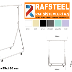 Askılık  Katlanır Tek Yönlü Stand RAFSTEEL RS9000RA0112