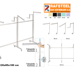 Askılık Çift Yönlü Stand RAFSTEEL RS9000RA0117
