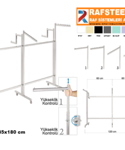 PROFİL ÇİFT YÖNLÜ ASKILIK STAND RAFSTEEL RS869391ERA117