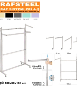 PROFİL TEK YÖNLÜ ASKILIK STAND RAFSTEEL RAFSTEEL RS869391ERA119