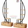 ASKILIK PROFİL OVAL AHŞAP RAFLI BAZALI STAND RAFSTEEL RS869391ERA150