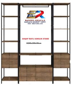 Askılık Stand Ahşap Raflı RAFSTEEL RS869ERA0714