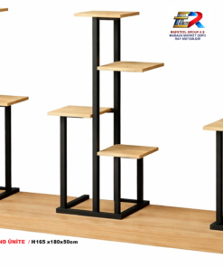 Orta Stand Bazalı Ahşap Raflı RAFSTEEL RS869ERA0719