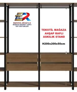 Askılık Stand Ahşap Raflı RS869ERA0722
