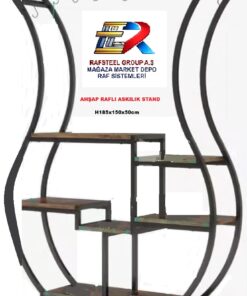 Askılık Stand Ahşap Raflı RS869ERA0720