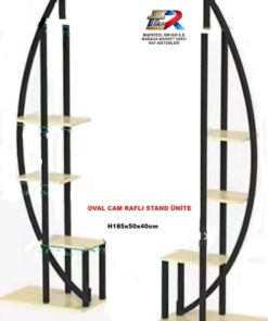 Askılık Orta Stand Bazalı Ahşap Raflı RAFSTEEL RS899ERA0711