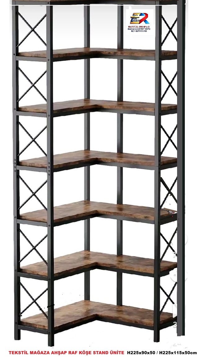 AHŞAP KÖŞE RAF PROFİL STAND RAFSTEEL RS869391ERA194 3 AHŞAP KÖŞE RAF PROFİL STAND RAFSTEEL RS869391ERA194