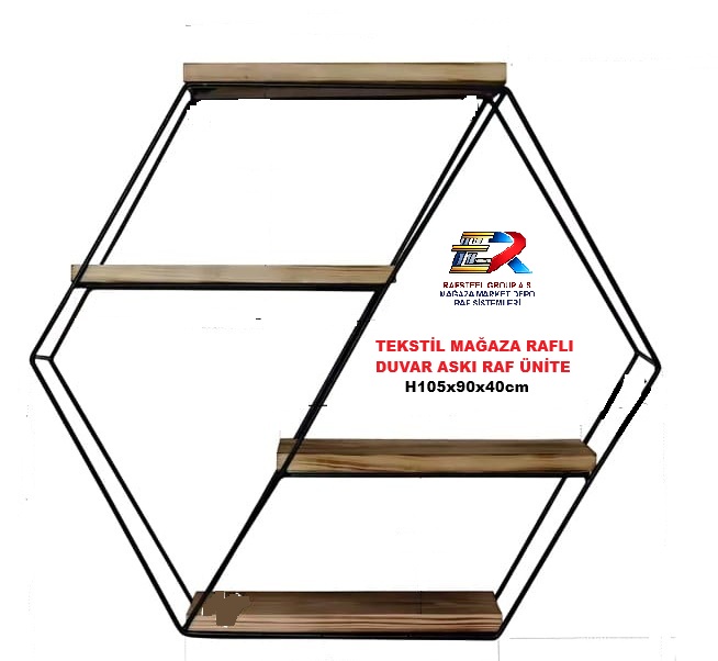 AHŞAP RAFLI DUVAR ASKI PROFİL STAND RAFSTEEL RS869391ERA195 3 AHŞAP RAFLI DUVAR ASKI PROFİL STAND RAFSTEEL RS869391ERA195