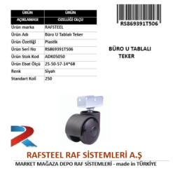 BÜRO İÇİN U TABLALI TEKER RS869391T506