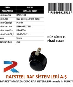 BÜRO İÇİN 11 PİMLİ DÜZ TEKER RS869391T511