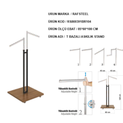 Askılık T Bazalı Stand RAFSTEEL RS9000RA0104