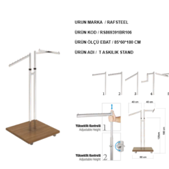 Askılık T Bazalı Stand RAFSTEEL RS9000RA0105