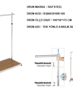 RONDO BAZALI TEK YÖNLÜ ASKILIK STAND RAFSTEEL RS869391ERA109