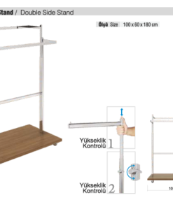 ÇİFT YÖNLÜ ASKILIK BAZALI STAND RS869391ERA116 RONDO YUVARLAK PROFİL