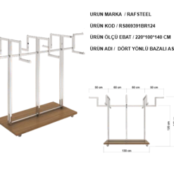 Askılık Dört Yönlü Stand  RS9000RA0124