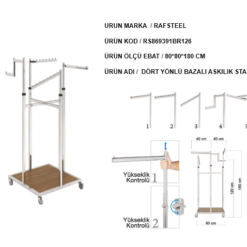 Askılık Bazalı Dört Yönlü Stand  RAFSTEEL RS9000RA0126