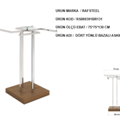 Askılık Bazalı Dört Yönlü Stand  RAFSTEEL RAFSTEEL RS9000RA0131