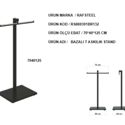 Askılık Bazalı Dört Yönlü Stand RAFSTEEL RS9000RB0132