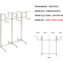 Askılık Dört Yönlü Stand RAFSTEEL RS9000RA0123