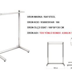 Askılık Tek Yönlü Stand RAFSTEEL RS9000RA0166
