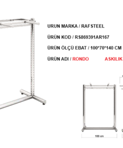 RONDO ÇİFT YÖNLÜ ASKILIK STAND RAFSTEEL RS869391ERA167
