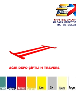 AĞIR DEPOLAMA ÜNİTESİ ÇİFTLİ H TRAVERS RAFSTEEL RS869HR9