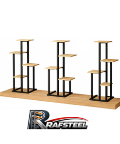 RAF  STAND Bazalı Ahşap veya Cam Raflı RAFSTEEL RS5000RA9802