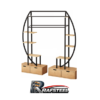 RAF STAND Bazalı Ahşap veya Cam Raflı RAFSTEEL RS9000RA04