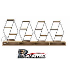 RAF STAND Bazalı Ahşap veya Cam Raflı RAFSTEEL RS5000RA9805