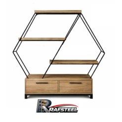 RAF STAND Bazalı Ahşap veya Cam Raflı RAFSTEEL RS5000RA9807