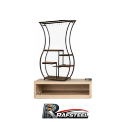 RAF STAND Bazalı Ahşap veya Cam Raflı RAFSTEEL RS9000RA01