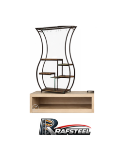 RAF STAND Bazalı Ahşap veya Cam Raflı RAFSTEEL RS9000RA01