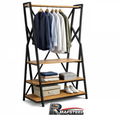 ASKILIK STAND Bazasız Ahşap veya Cam Raflı RAFSTEEL RS9000RA05