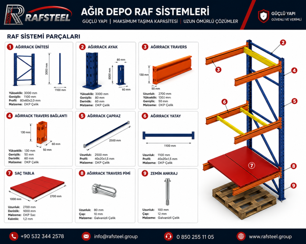2 agir depo raf parcalari