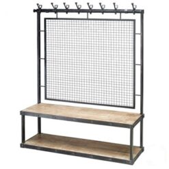 TEL ASKILIK AHŞAP RAFLI STAND RS7000RA013
