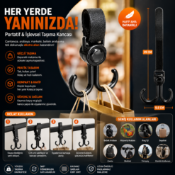 Akıllı Taşıma Kancası - Her Yere Asılabilen Portatif Çanta Ve Yük Askısı