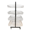 MARKET ÇİFTLİ TEL SEPET STAND RS802TSA 3 ciftli market sepeti