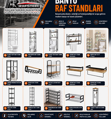 RAFSTEEL BANYO RAF STANDLARI  / Ürün Fiyatları İçin Tel Raf Sistemleri Sayfasına bakınız