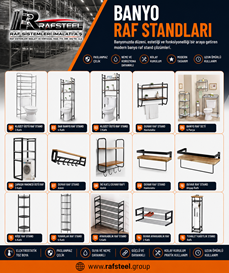 RAFSTEEL BANYO RAF STANDLARI ./ Ürün fiyatları için Hırdavat Raf Sistemleri Sayfasına bakınız.