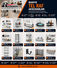 RAFSTEEL BANYO TEL RAF AKSESUARLARI ./ Ürün fiyatları için Hırdavat Raf Sistemleri Sayfasına bakınız.