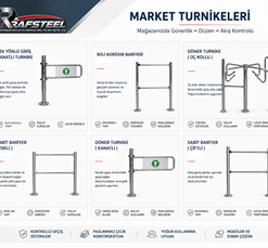 RAFSTEEL MARKET TURNİKE PARÇALARI / Ürün Fiyatları için Raf Parçaları Sayfasına bakınız..