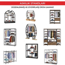 RAFSTEEL ASKILIK STANDLAR / Ürün Fiyatları İçin Askılık Raf Sistemleri Sayfasına bakınız