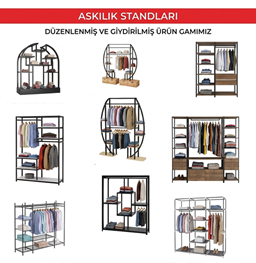 RAFSTEEL ASKILIK STANDLAR / Ürün Fiyatları İçin Mağaza Kafe Dekorasyon Sayfasına bakınız.