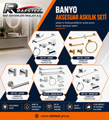 RAFSTEEL BANYO AKSESUAR ASKILIK SETİ / Ürün Fiyatları İçin Tel Raf Sistemleri Sayfasına Bakınız