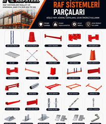 RAFSTEEL AĞIR DEPO RAF PARÇALARI / Ürün Fiyatları için Raf Parçaları Sayfasına bakınız..
