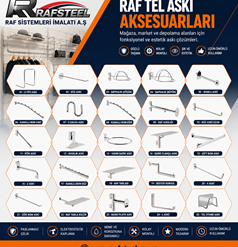 RAFSTEEL TEL ASKI AKSESUARLARI  / Ürün Fiyatları İçin Raf Parçaları Sayfasına bakınız.
