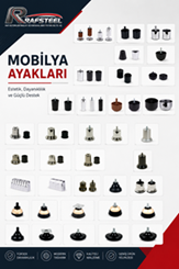 RAFSTEEL MOBİLYA AYAKLARI / Fiyat Teklifi Alınız.Ürün Fiyatları için Pingo Tapa Teker Sayfasına Bakınız