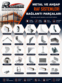 RAFSTEEL METAL VE AHŞAP RAF SİSTEMLERİ BAĞLANTI PARÇALARI / Ürün Fiyatları İçin Hırdavat Raf Sistemleri Sayfasına bakınız